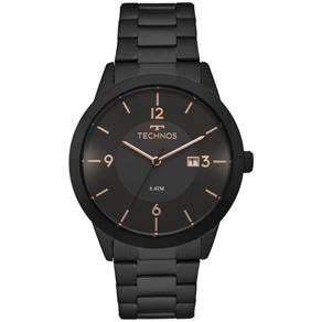 Relógio Masculino Technos 2115MOH/4P Aço Preto