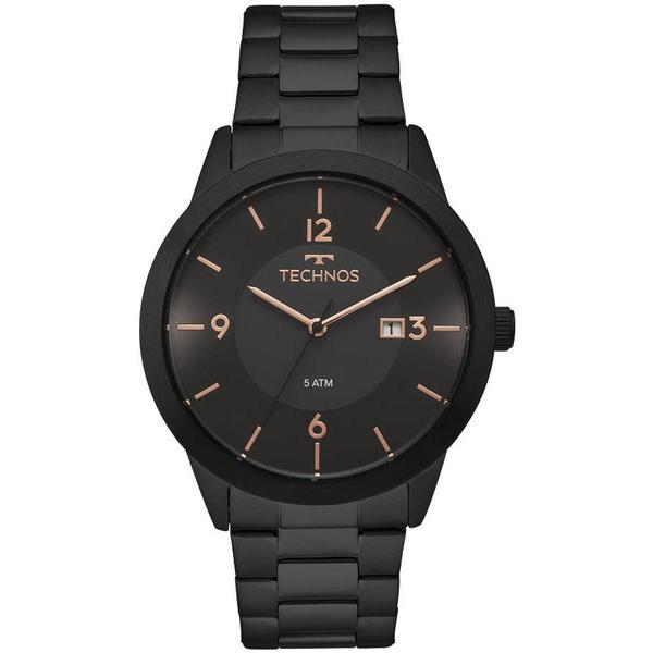 Relógio Masculino Technos 2115MOH/4P Aço Preto