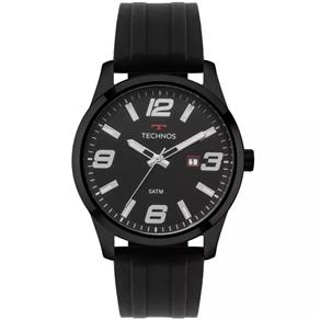 Relógio Masculino Technos 2115MON/8P 46mm Silicone Preto