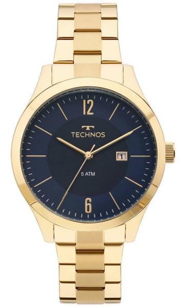 Relógio Masculino Technos 2115MOS/4A 43mm Aço Dourado