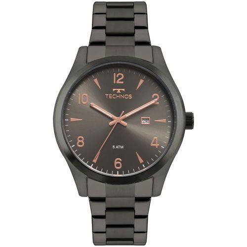 Relógio Masculino Technos 2115MRY/4C 45mm Aço Grafite