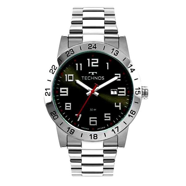 Relógio Masculino Technos 2115MWR/1F 43mm Aço Prata