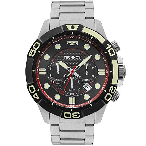 Relógio Masculino Technos Acqua Cronógrafo JS25BP/0P - Prata