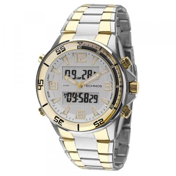 Relogio Masculino Technos Analogico - Bjf059ab/5k - Prata/dourado