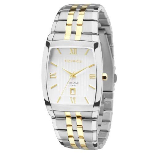 Relogio Masculino Technos Analogico Classic Executive - 1n12mq/5b - Prata/dourado