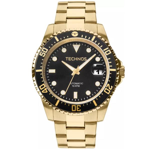 Relógio Masculino Technos Automatic 8205NY/4P Dourado - Mormaii