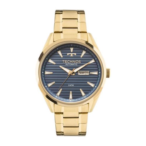 Relógio Masculino Technos Classic Automático 8205NX/4A 46mm Aço Dourado