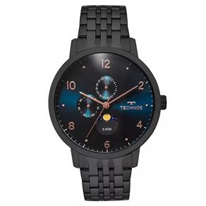 Relógio Masculino Technos Classic Golf 6P21AA/4P 46mm Aço Preto