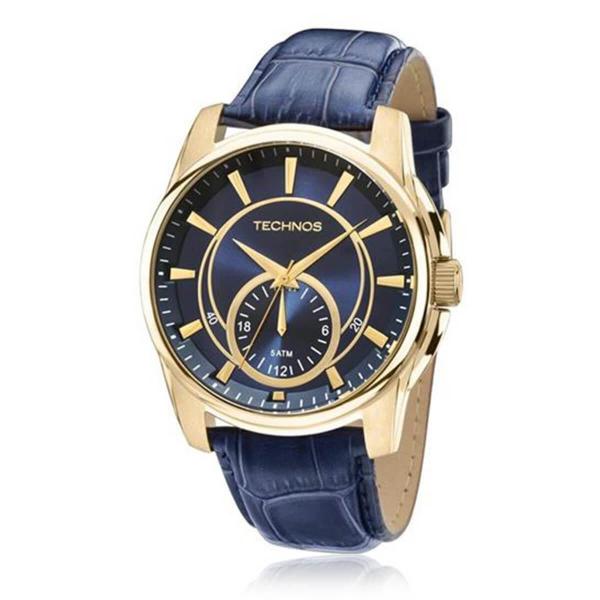 Relógio Masculino Technos Classic Grandtech 6P28AA/2A Couro Azul