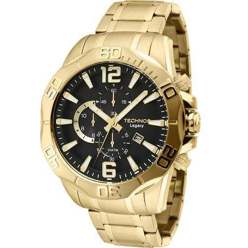 Relógio Masculino Technos Classic Legacy Os1aap/4p 55mm Dourado