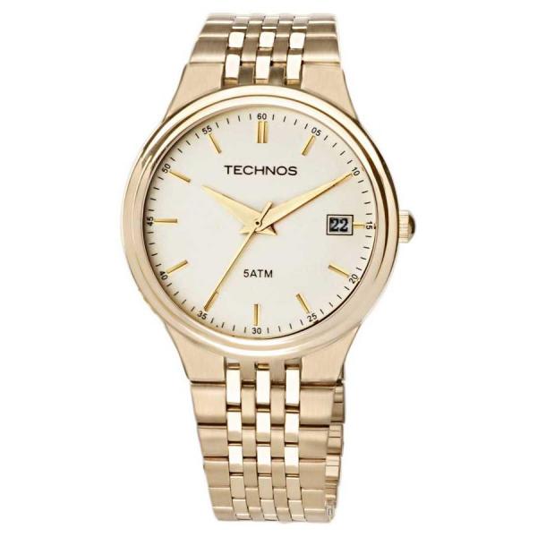 Relógio Masculino Technos Classic Steel 2115GR/4X 40mm Aço Dourado