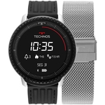 Relógio Masculino Technos Connect ID Smartwatch L5AB/4P 48mm Aço Prata