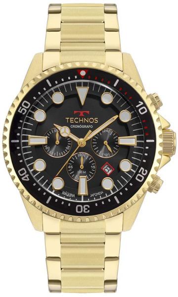 Relogio Masculino Technos Cronografo Dourado Js25cd4c