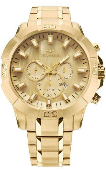 Relogio Masculino Technos Cronografo Dourado JS2AE4X