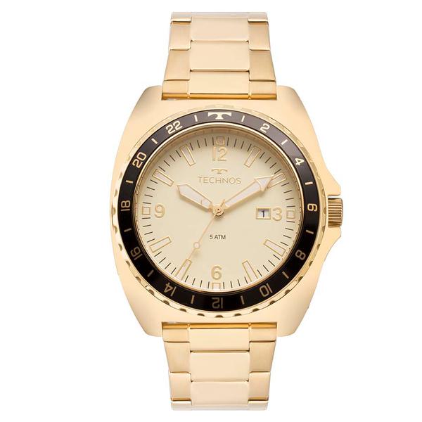 Relogio Masculino Technos Dourado 2115mod