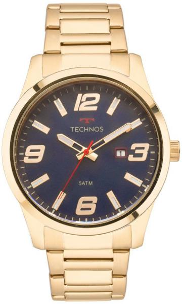 Relogio Masculino Technos Dourado Banhado Ouro 2115MPI4A