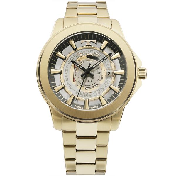 Relogio Masculino Technos Dourado F06111aa