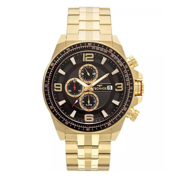 Relogio Masculino Technos Dourado Js15fc