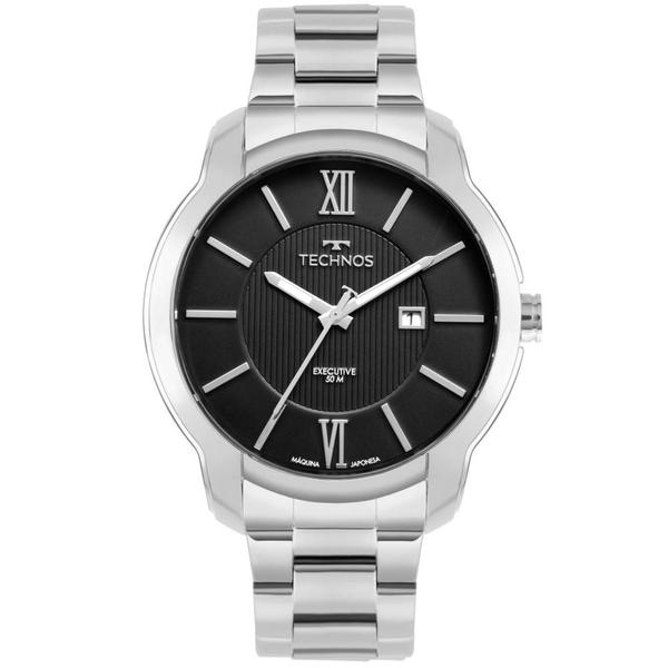 Relógio Masculino Technos Executive 2115MWZ/1P 45m Aço Prata