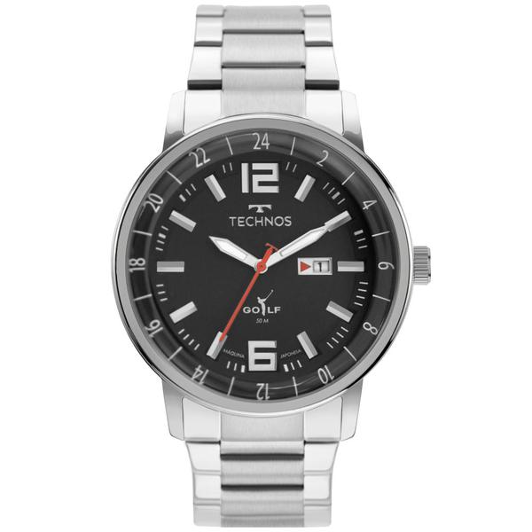 Relógio Masculino Technos Golf 2115MWB/1P 46mm Aço Prata