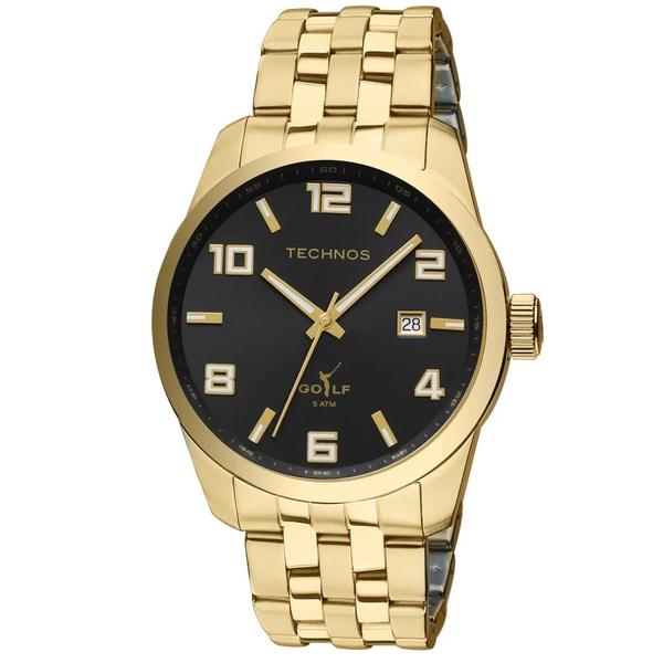 Relógio Masculino Technos Golf Dourado 2315YJ/4P