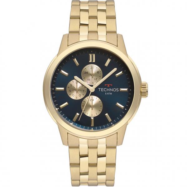 Relógio Masculino Technos GrandTech 6P27DT/4A 45mm Aço Dourado