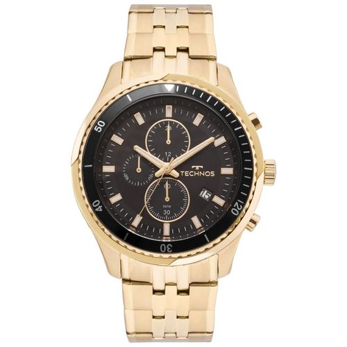 Relógio Masculino Technos JS15FE/4P 48mm Pulseria Aço Dourado