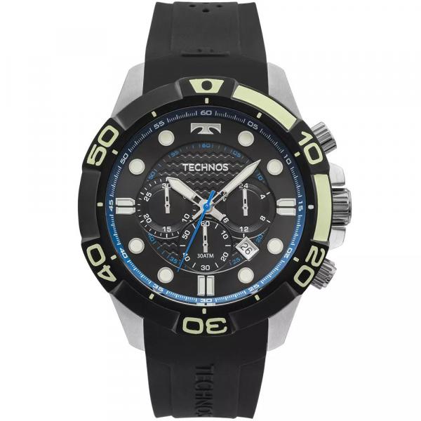 Relógio Masculino Technos JS25BQ/8P Silicone Preto