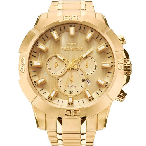 Relógio Masculino Technos Js26ae/4x Legacy Cronógrafo Dourado