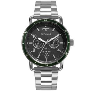 Relógio Masculino Technos Militar 6P29AKU/1V 43mm Aço Prata