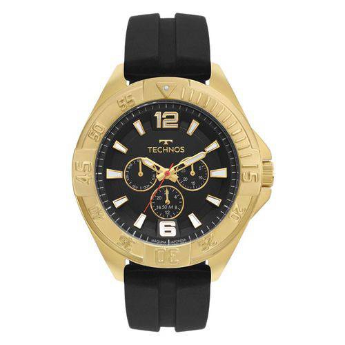 Relogio Masculino Technos Muilt Dourado Silicone 6p29ako8p