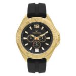 Relogio Masculino Technos Muilt Dourado Silicone 6p29ako8p