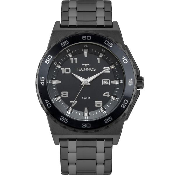 Relógio Masculino Technos Performance 2115MQN/4A 46mm Aço Preto