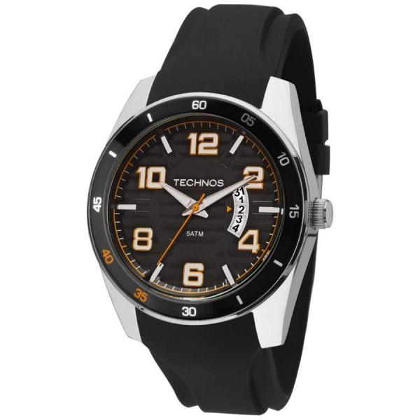 Relógio Masculino Technos Performance Racer 2115KSR/8L 46mm Silicone Preto