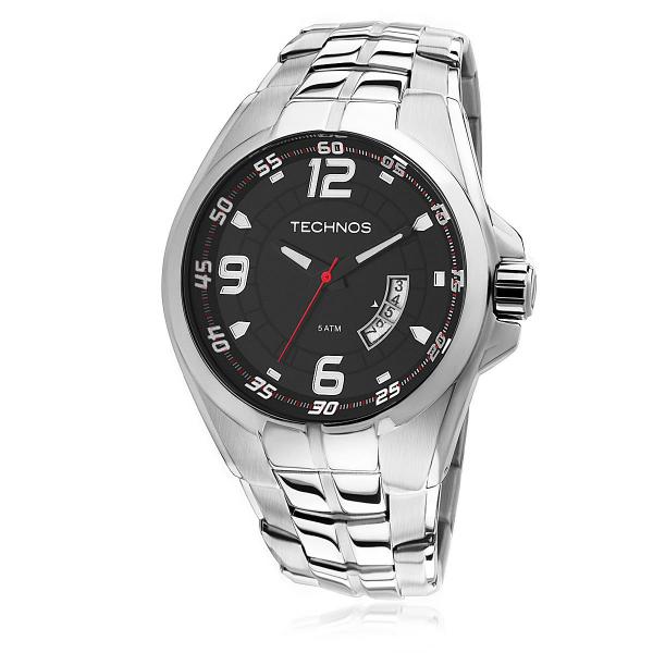 Relógio Masculino Technos Racer 2115KSW/1R Fundo Preto