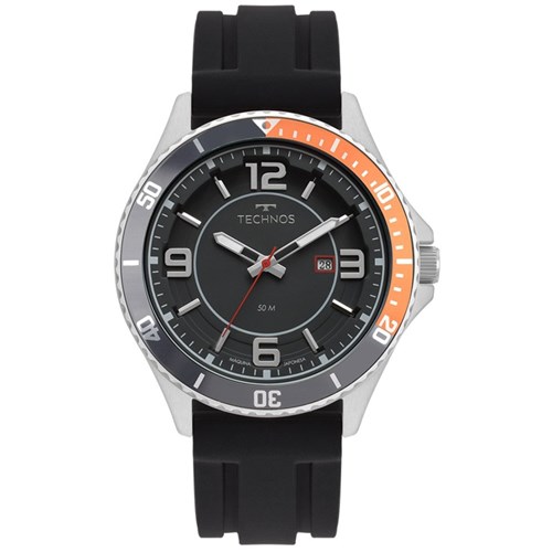 Relógio Masculino Technos Racer 2115Msj/8P - Prata/Preto