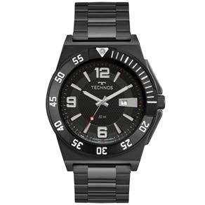 Relógio Masculino Technos Racer 2117LBL/4P 46mm Aço Preto