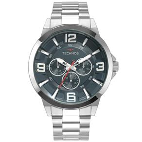 Relógio Masculino Technos Racer 6P79BM/1A 46mm Aço Prata