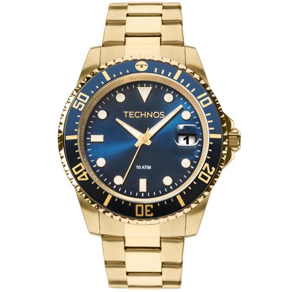 Relógio Masculino Technos Skymaster 2415CK/4A 47mm Aço Dourado