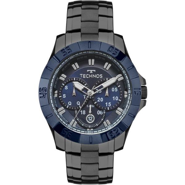 Relógio Masculino Technos Skymaster 6p79be/4c - Grafite/Azul