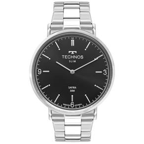 Relógio Masculino Technos Slim 2025LTN/1P 44mm Aço Prata