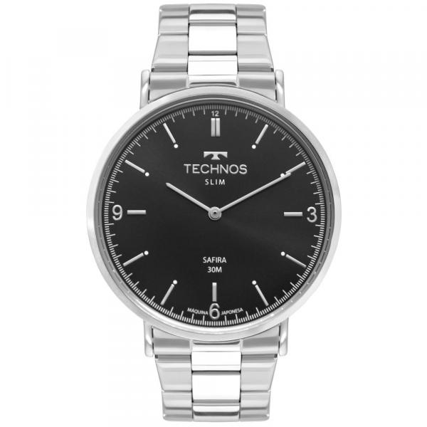 Relógio Masculino Technos Slim 2025LTN/1P 44mm Aço Prata