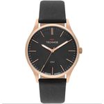 Relógio Masculino Technos Steel 2035mqg/2p 42mm Couro Preto