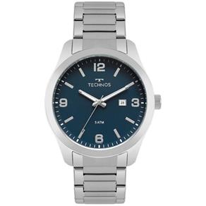 Relógio Masculino Technos Steel 2115MPK/1A 43mm Aço Prata