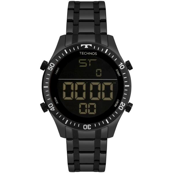 Relógio Masculino Technos T02139AB/4P 46mm Aço Preto