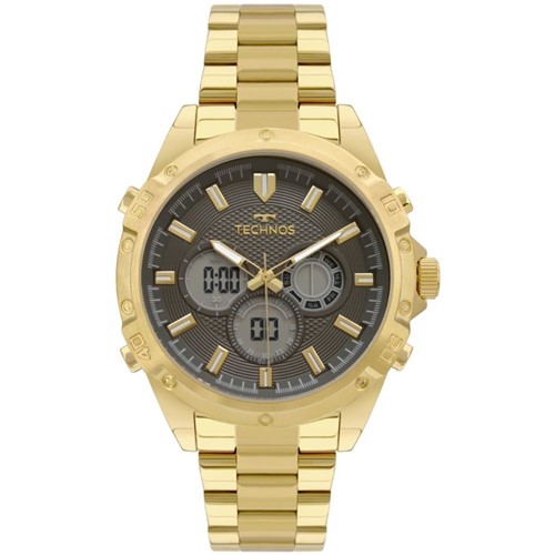 RelÃ³gio Masculino Technos TS Digiana BJ3814AB/1P 46mm AÃ§o Dourado - Incolor - Masculino - Dafiti