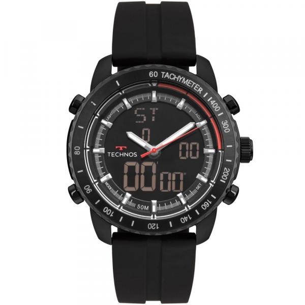 Relógio Masculino Technos W23745AB/8P 48mm Silicone Preto