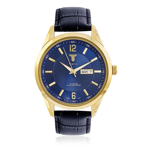 Relógio Masculino Tempus Elite ZW20136A Gold Azul