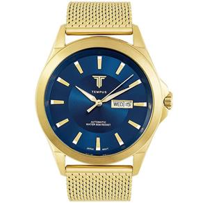 Relógio Masculino Tempus Elite ZW20127A Gold Blue