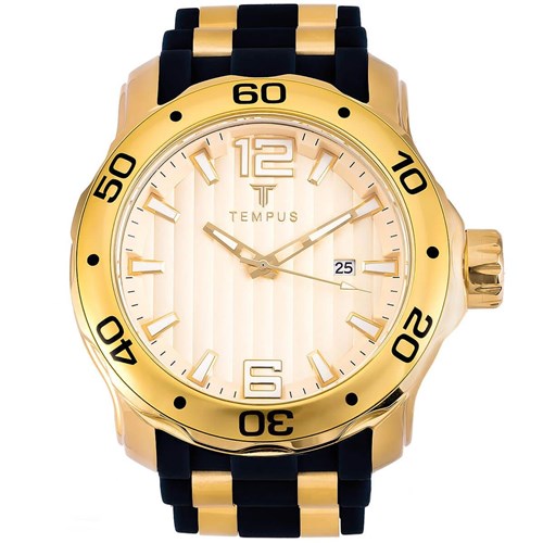 Relógio Masculino Tempus Gold Analógico Zw30367x Dourado
